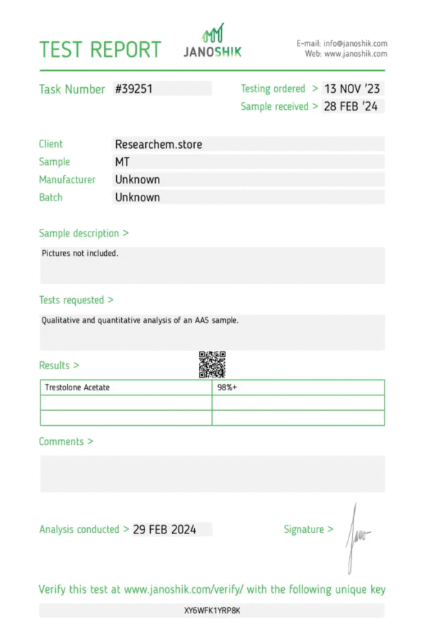 Trestolone Acetate(MENT) - 50mg/mL (10mL) - Image 2
